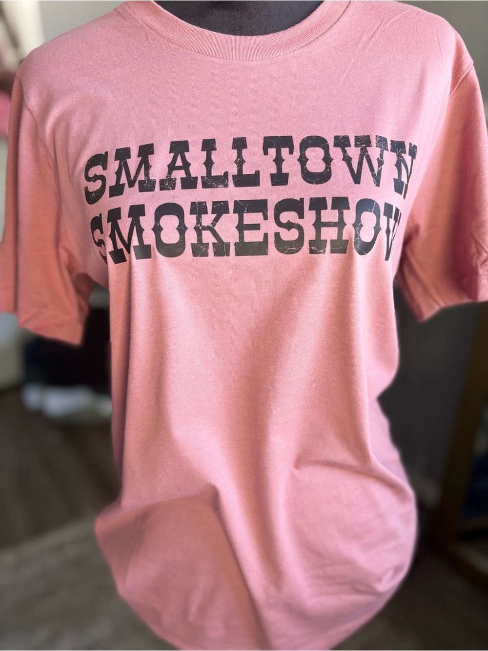 Smalltown Smokeshow Pink Graphic Tee